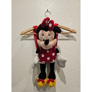 Disney Parks Minnie Mouse Backpack Plush Hugging Back 22" Girls